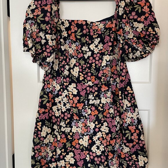 Princess Highway Natalie Puff Sleeve Linen Blend Playsuit - Picture 2 of 3